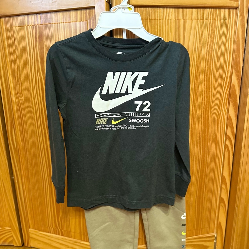 Nike Black Long Sleeve Tee with Logo -Used but Very Good Condition